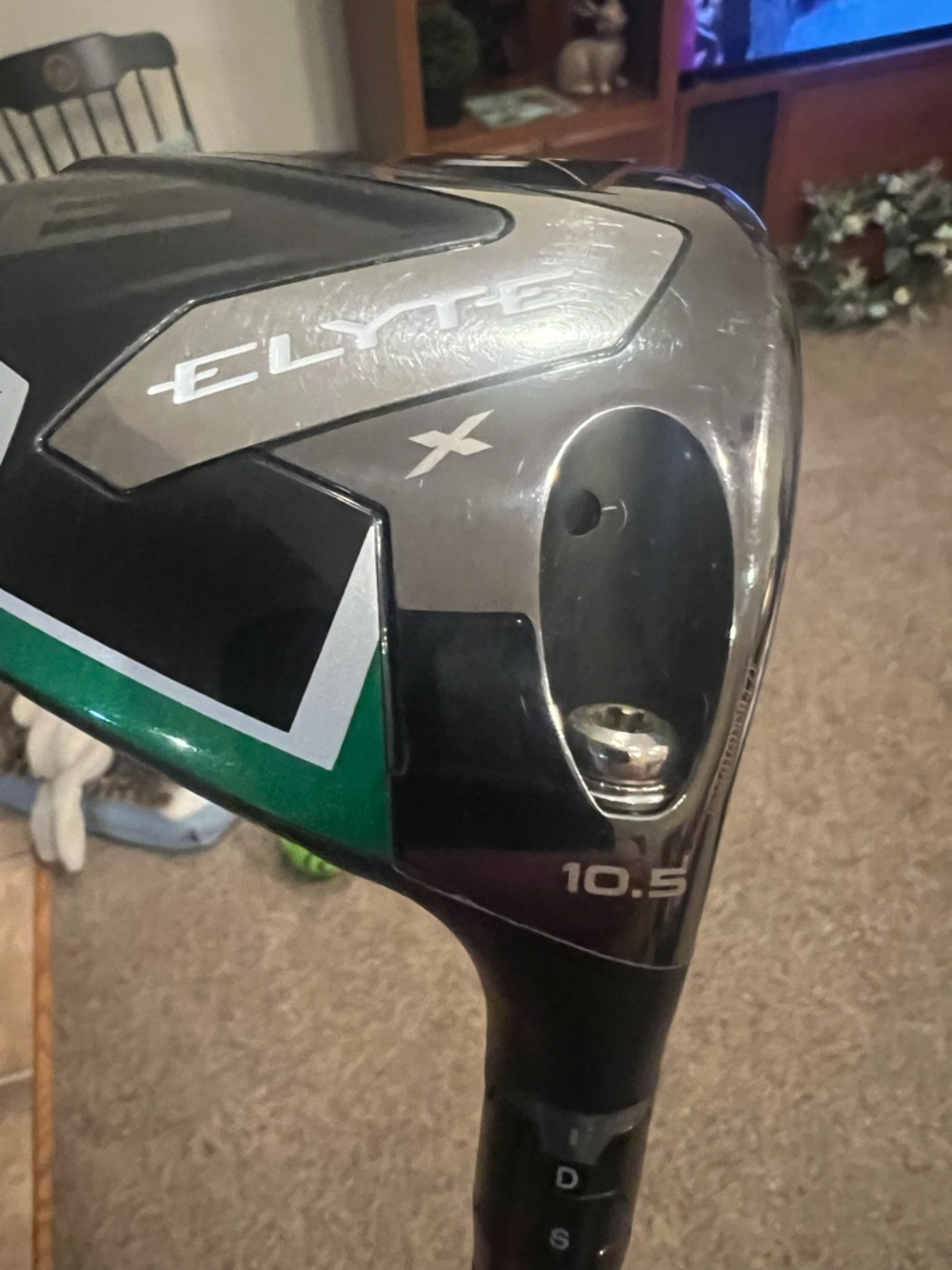 Callaway Black and Green ELYTE X 10.5° Golf Driver